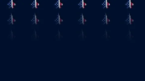 US Air Force Birthday Celebration Patriotic Fighter Jets Flying in Formatio.. Stock Footage 343117404