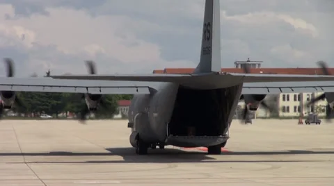 U.S. Air Force C-130J Super Hercules operations Stock Footage 37887143
