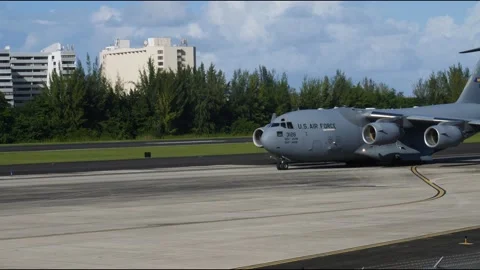 US Air Force C7 Globe Master Stock Footage 229017454