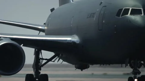 U.S. Air Force KC-146 Pegasus aircraft taxiing Stock Footage 290334808