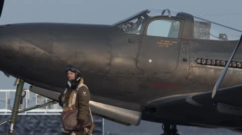 US Air Force pilot and World War II Stock Video Pond5 - Main Image