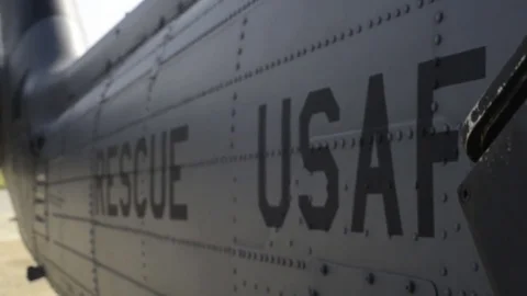 US Air Force Rescue Squadron HH-60 Pave Hawk Stock Footage 81946515