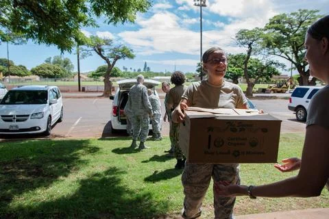 U.S. Air Force Tech. Sgt. Kendell Nielsen, a bioenvironmental engineering ... Stock Photos