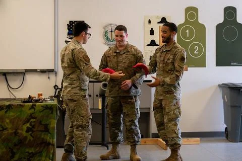 U.S. Air Force Tech. Sgt. George Henry, 355th Security Forces Squadron com... Stock Photos