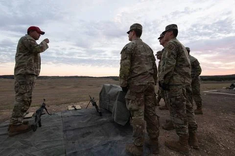 U.S. Air Force Tech. Sgt. Martin Barbosa, NCOIC Lightweight Machine Gun Co... Stock Photos