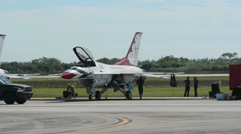 US Air Force Thunderbirds Stock Footage 12452436
