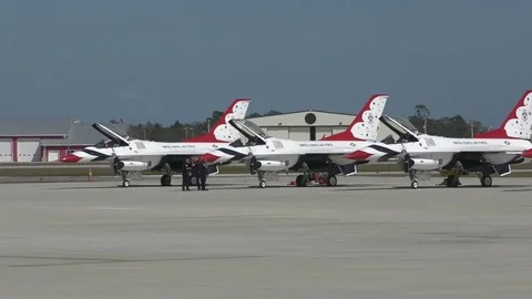 US Air Force Thunderbirds Stock Footage 74564889