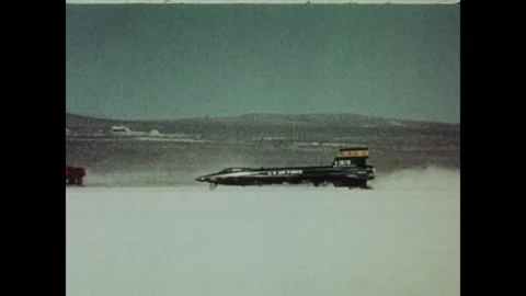 U.S. Air Force X-15 rocket powered aircraft taxiing Stock Footage 269506488