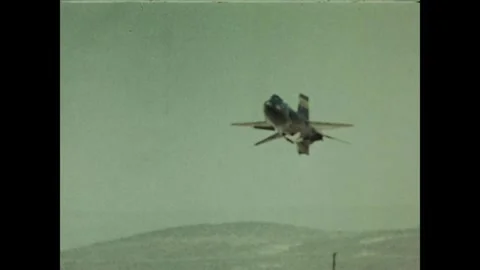 U.S. Air Force X-15 rocket powered aircraft in flight Stock Footage 269506507