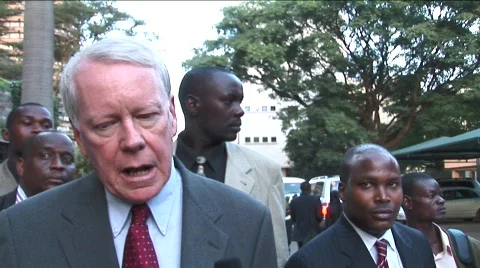 US Ambassador to Kenya Stock Footage 339853