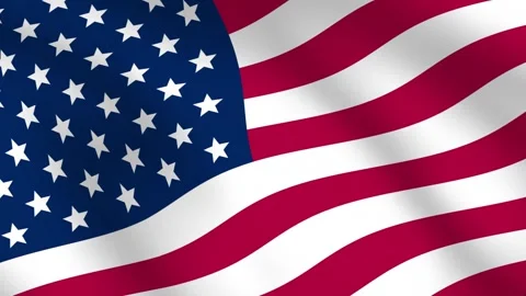 US American Flag animation background Stock Footage 336902210