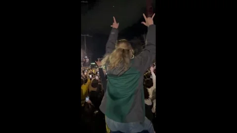 US: Ann Arbor Erupts in Celebration After Wolverines Win First NCAA Title... Stock Footage 332283177