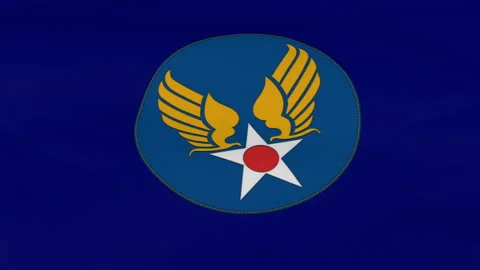 US Army Air Corps Hap Arnold Wings Loop Stock Footage 138950838