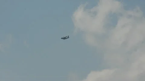 US army cargo airplane Stock Footage 10789524