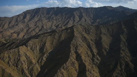 U.S. Army CH-47F Chinooks Transport Pararescuemen to Mountains of Afghanistan Stock Footage 87318941
