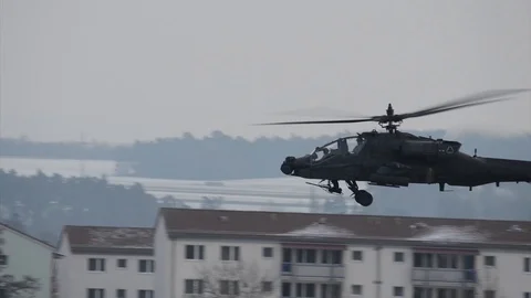 U.S. Army conducts traffic pattern training flights - 2018 Video stock 93137261