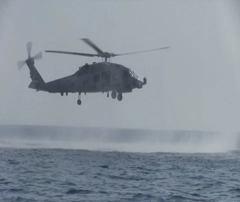 U.S. army, navy conduct Search and Rescue swimmer training - 2013 Stock Footage 103628594