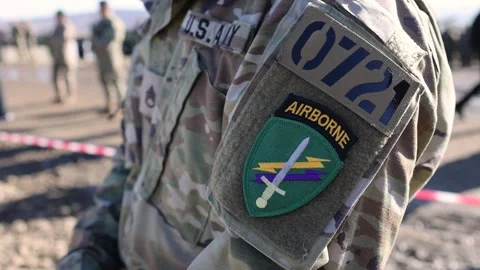 US army patch Stock Footage 321518859