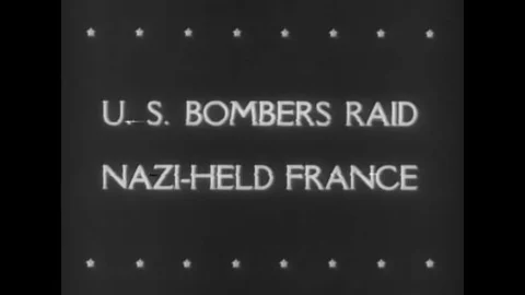 US army pilots join the RAF in preparing bombers to fly over Nazi-occupied Stock Footage 143852474