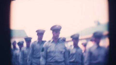 US Army Reservists Marching 1948 Stock Footage 279848496