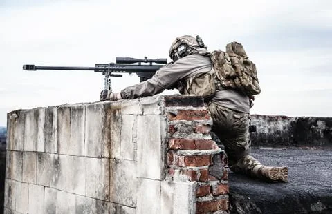 U.S. Army sniper Foto stock