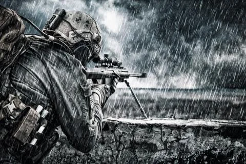 U.S. Army sniper Stock Photos