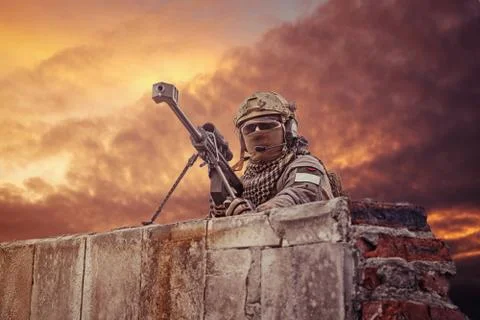 U.S. Army sniper Stock Photos