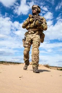 US Army Special Forces Group soldier Stock Photos