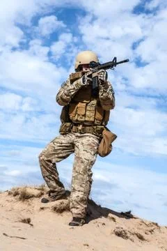 US Army Special Forces Group soldier Stock Photos