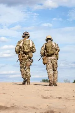 US Army Special Forces Group soldiers Stock Photos
