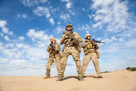 US Army Special Forces Group soldiers Stock Photos