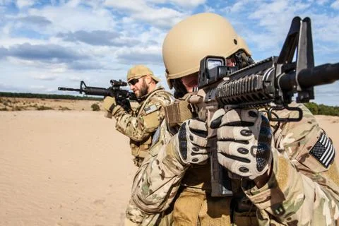US Army Special Forces Group soldier Stock Photos