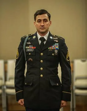 U.S. Army Staff Sgt. Devon Simpson, assigned to the U.S. Army Special Oper... Stock Photos