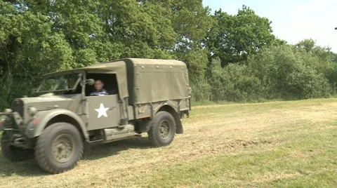 US Army Truck Stock Footage