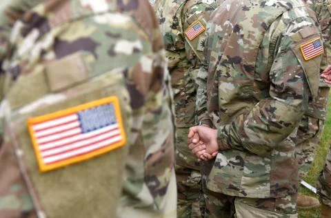 US army uniform patch flag. US Army Stock-Fotos