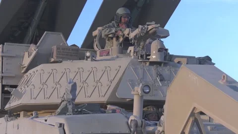 US Army Using Its Best Armor - Combined Live-Fire Exercise  (3) Stock Footage 162546563