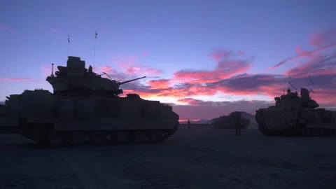US Army Using Its Best Armor - Combined Live-Fire Exercise  (1) Video stock 162546644