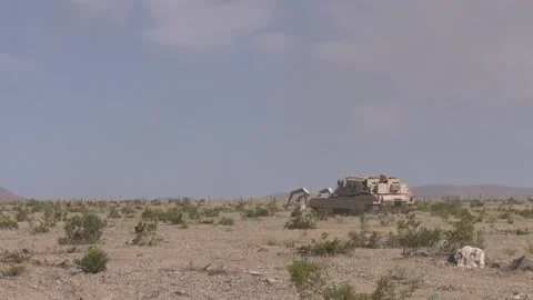 US Army Using Its Best Armor - Combined Live-Fire Exercise  (10) Video stock 162546876