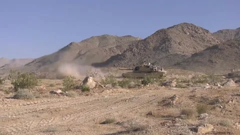 US Army Using Its Best Armor - Combined Live-Fire Exercise  (16) Stock Footage 162547138