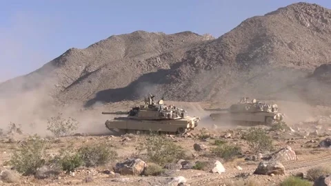 US Army Using Its Best Armor - Combined Live-Fire Exercise  (14) Video stock 162552906