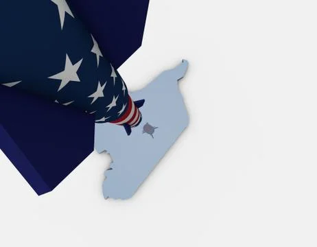US attack on Syria Stock Illustration