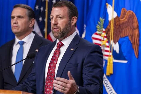 US Attorney General hosts press conference on Minnesota public-benefits fraud an Stock Photos