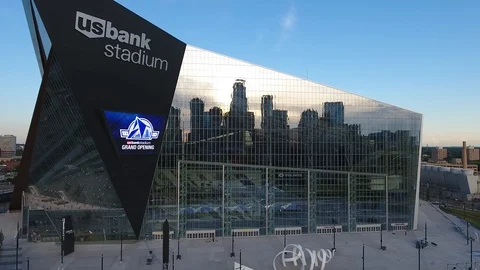 US Bank Stadium - Minneapolis Stock Footage 100146295