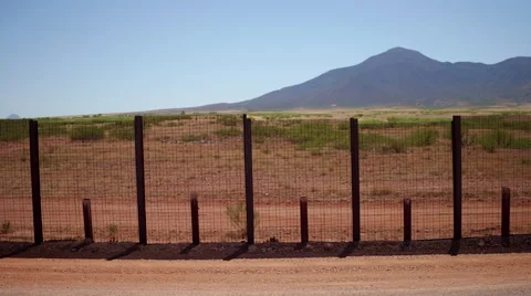US Border Fence Patchwork Part 2 Stock-Footage 63442514