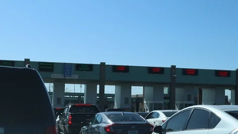 U.S.A Border Security in Windsor-Detroit Michigan U.S.A Stock Footage 127257922