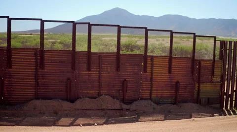 US Border Wall Patchwork 3 Stock-Footage 63443032