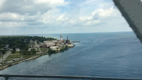 US-Canada bridge Stock Footage 92054563