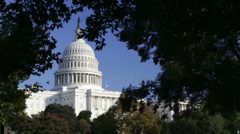 The US Capital Dome in Washington DC Stock Footage 32243897