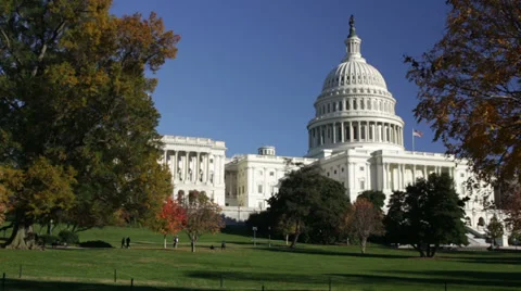 The US Capital Dome in Washington DC Stock Footage 32360004