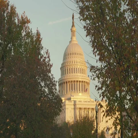 US Capital Dome in Washington DC Stock Footage 69488977